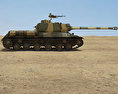 IS-2重型坦克 3D模型 侧视图