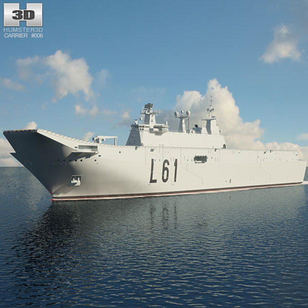 Juan Carlos I aircraft carrier 3D model