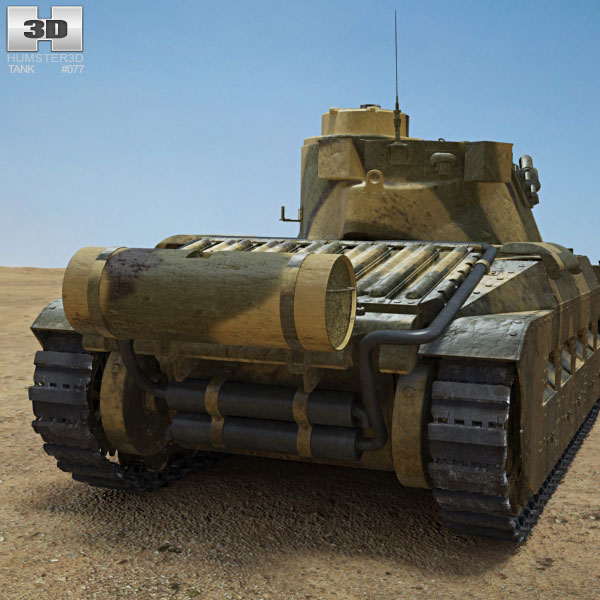 Matilda II 3D model - Military on Hum3D