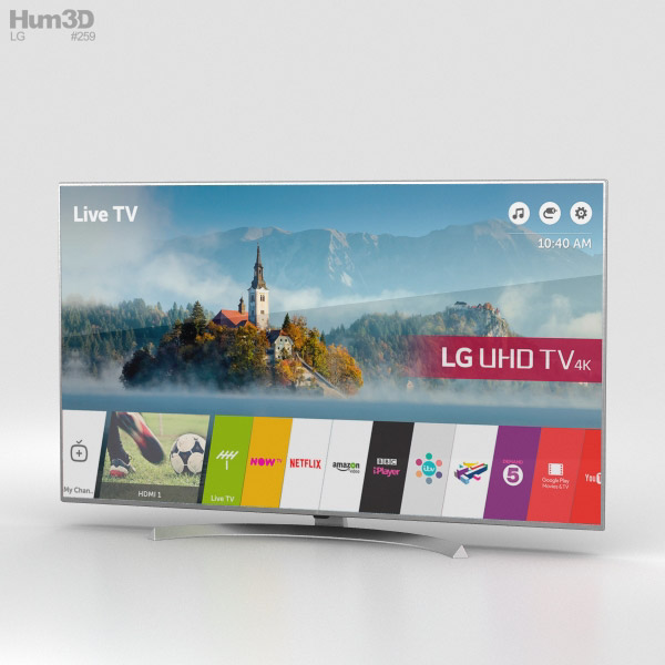 LG 55'' ULTRA HD 4K TV 55UJ701V 3Dモデル