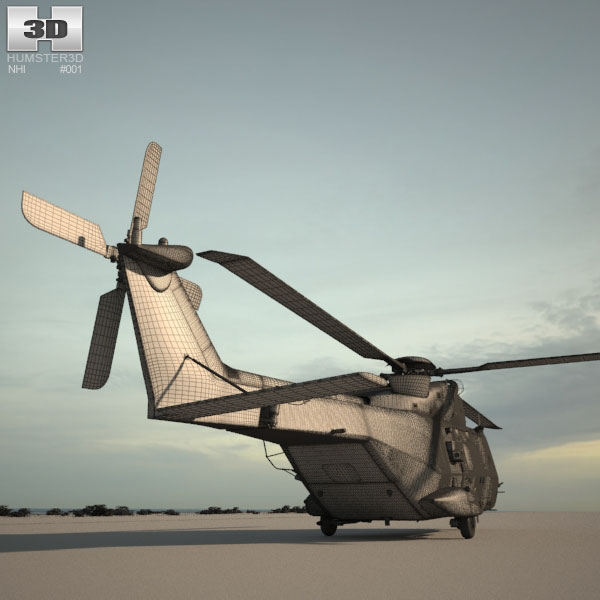 NHIndustries NH90 3D model - Aircraft on Hum3D