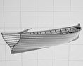 Ruderboot 3D-Modell