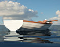 手漕ぎボート 3Dモデル