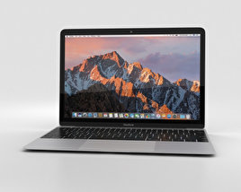 Apple MacBook (2017) Silver Modèle 3D