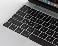 Apple MacBook (2017) Silver 3d model