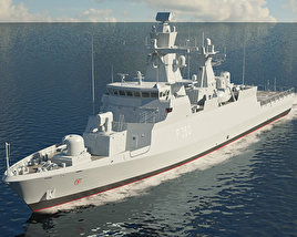 Braunschweig-class corvette 3D model