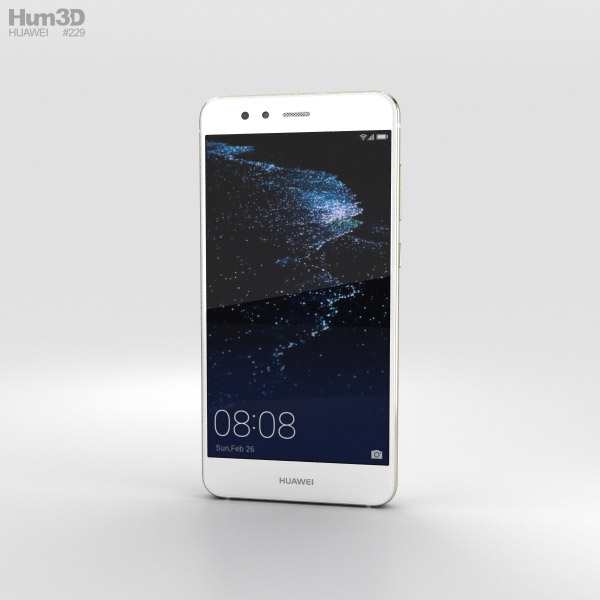 Huawei P10 Lite Pearl White Modelo 3d