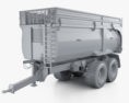 Krampe Big Body 650 Carrier Farm Trailer 2017 3d model clay render