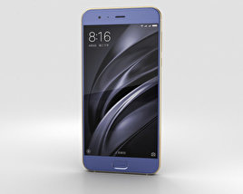 Xiaomi Mi 6 Blue Modello 3D
