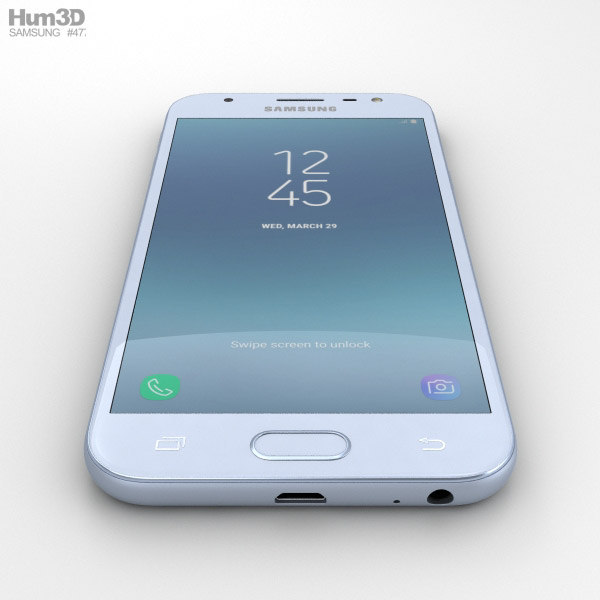 Samsung Galaxy J3 17 Blue 3d Model Electronics On Hum3d