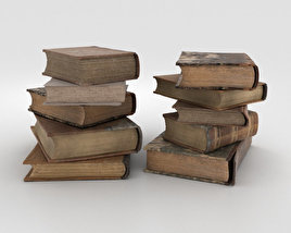 Vieux livres Modèle 3D