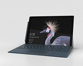 Microsoft Surface Pro (2017) Cobalt Blue 3D 모델 