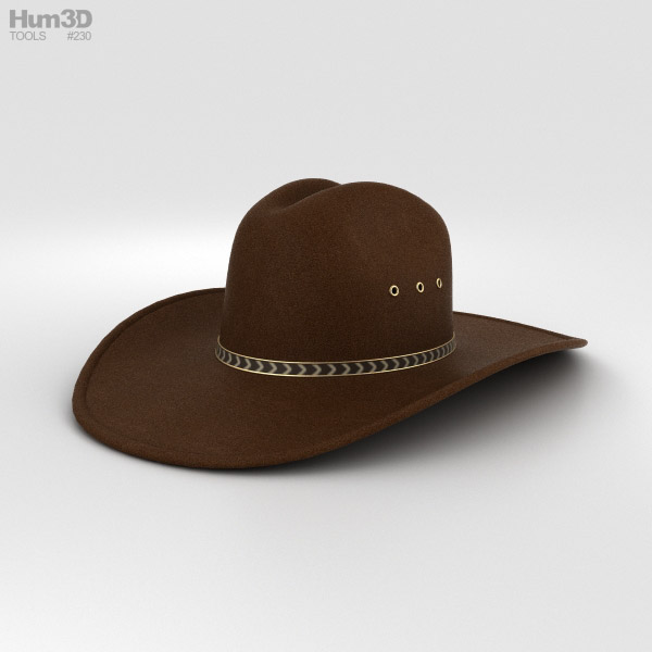Chapéu de caubói Modelo 3d