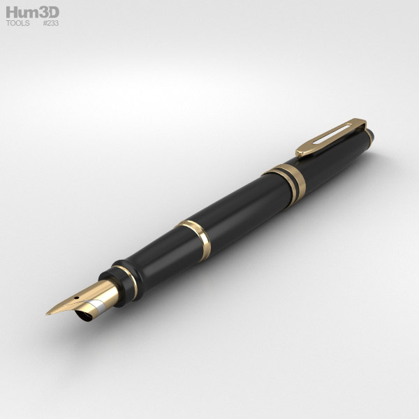 Penna stilografica Modello 3D