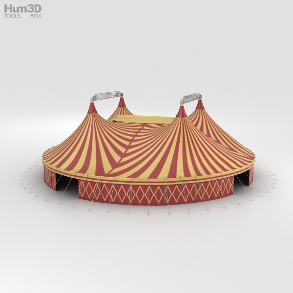 서커스 텐트 3D 모델 
