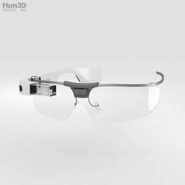 Google Glass Enterprise Edition White 3D model