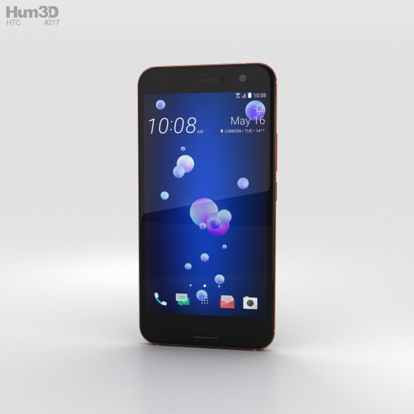 HTC U11 Solar Red 3D model