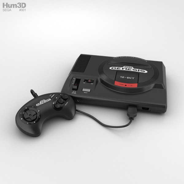 Sega Genesis Modelo 3d