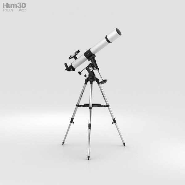 망원경 3D 모델 
