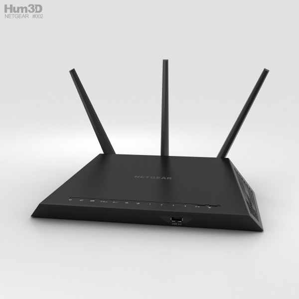 NetGear AC1900 Wi-Fi Router 3D model