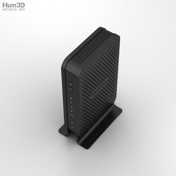 Netgear C3000 Wi Fi Cable Modem Router 3d Model Electronics On Hum3d