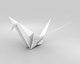 Origami Crane 3D model