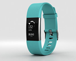 Fitbit Charge 2 Teal Modelo 3d