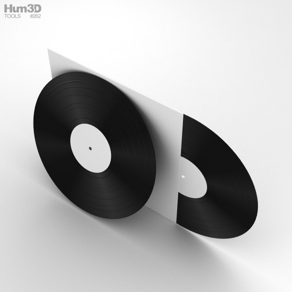 Vinyl Record 3D model - Electronics on Hum3D