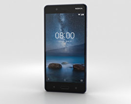 Nokia 8 Polished Blue Modello 3D