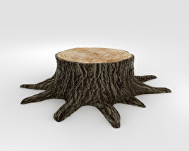 Tree Stump 3D model