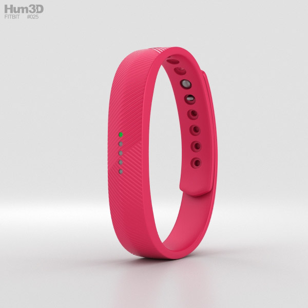 Fitbit Flex 2 Magenta 3D model