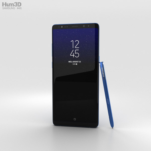 Samsung Galaxy Note 8 Deepsea Blue Modello 3D