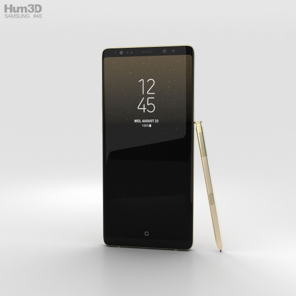 Samsung Galaxy Note 8 Maple Gold 3D model