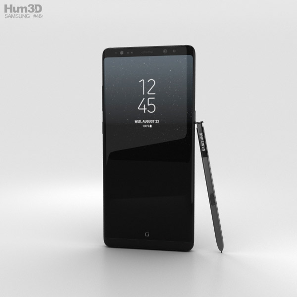 Samsung Galaxy Note 8 Midnight Black 3D model