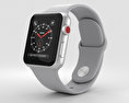 Apple Watch Series 3 38mm GPS + Cellular Silver Aluminum Case Fog Sport Band Modello 3D