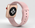 Apple Watch Series 3 42mm GPS + Cellular Gold Aluminum Case Pink Sand Sport Band 3D модель