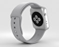 Apple Watch Series 3 42mm GPS + Cellular Silver Aluminum Case Fog Sport Band 3d model