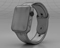 Apple Watch Series 3 42mm GPS + Cellular Space Gray Aluminum Case Black Sport Band 3d model