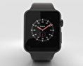 Apple Watch Edition Series 3 38mm GPS Gray Ceramic Case Gray/Black Sport Band 3D-Modell