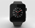 Apple Watch Edition Series 3 42mm GPS Gray Ceramic Case Gray/Black Sport Band 3Dモデル