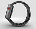 Apple Watch Series 3 Nike+ 38mm GPS Space Gray Aluminum Case Anthracite/Black Sport Band 3d model