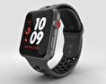 Apple Watch Series 3 Nike+ 42mm GPS Space Gray Aluminum Case Anthracite/Black Sport Band 3D модель