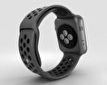 Apple Watch Series 3 Nike+ 42mm GPS Space Gray Aluminum Case Anthracite/Black Sport Band 3d model