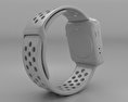 Apple Watch Series 3 Nike+ 42mm GPS Silver Aluminum Case Pure Platinum/Black Sport Band 3d model
