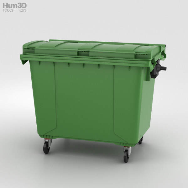 Large Garbage Container 3D model