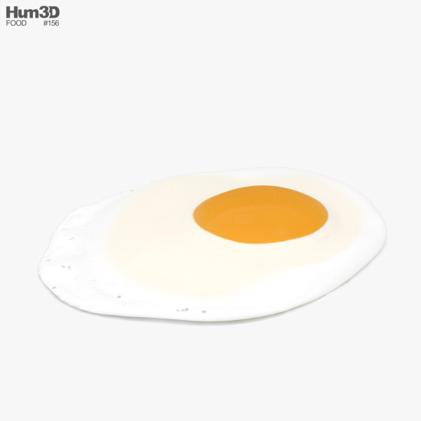 Смажені яйця 3D модель
