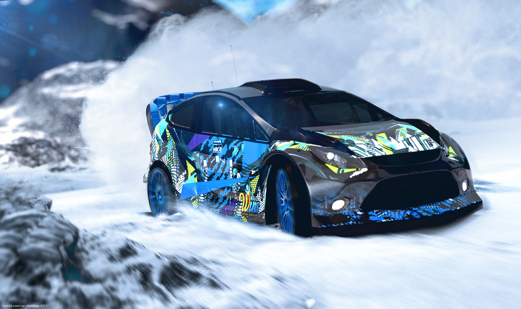 Snow Rally 3d art
