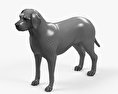 Labrador Retriever Schwarz 3D-Modell