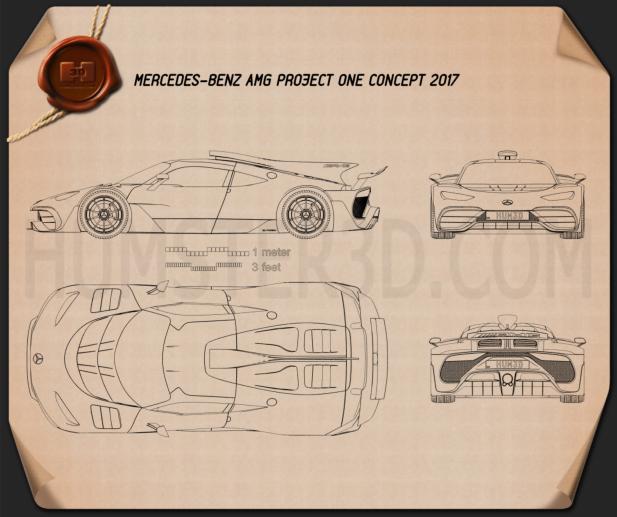 Mercedes-AMG Project ONE 2017 Blueprint