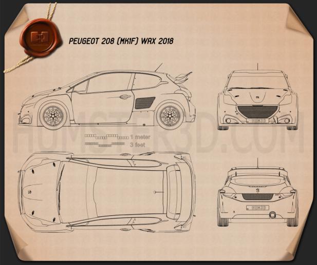 Peugeot 208 WRX 2018 Blueprint